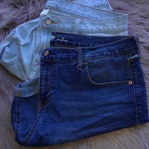 2 pairs Old Navy Denim Shorts Size 16